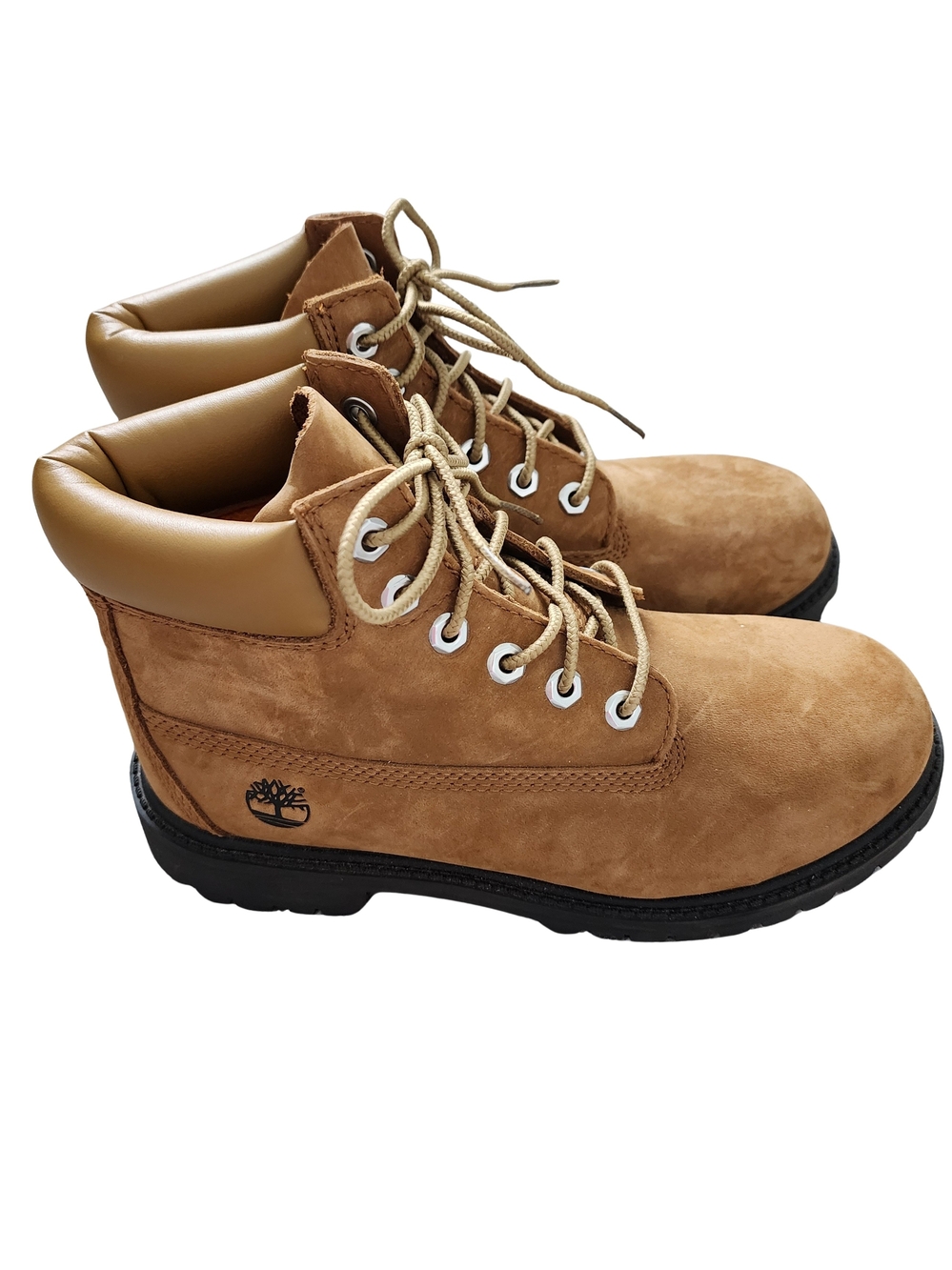 Timberland Youth Wheat Nubuck Lace-Up Boots